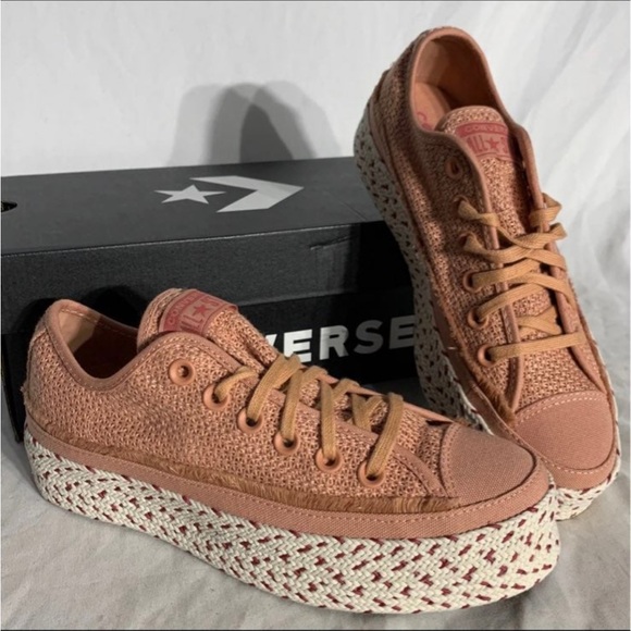 Converse CTAS Espadrille Ox Platform Sneakers Womans 6.5 New With Box - Picture 7 of 7